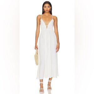 NWOT L*SPACE Playa Vista Dress in Cream (Size L)